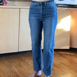 Gap Loose High Rise Jeans Size 28/6R in medium blue wash